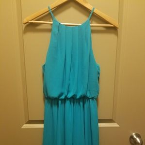 Teal cocktail dress